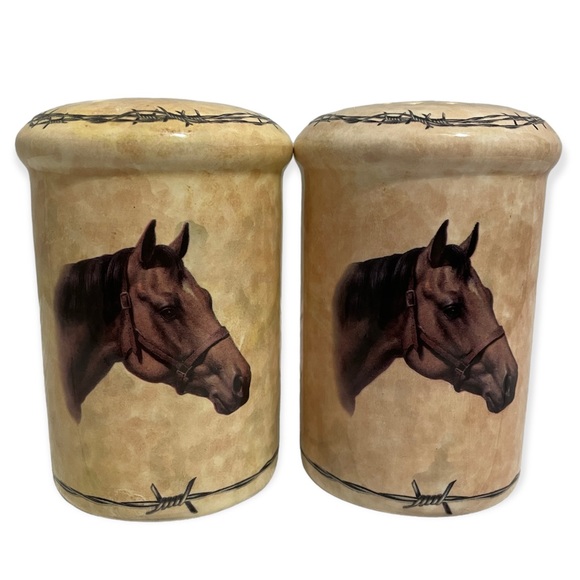 Other - Salt & Pepper Shaker Set Horse Equine Equestrian Themed Kitchen